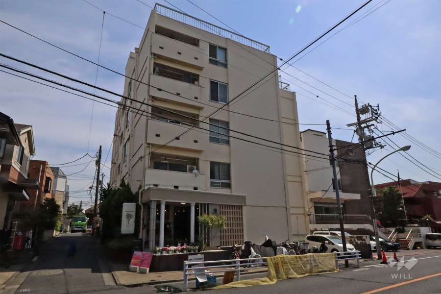 目黒第１コーポラスの外観(北西側から)