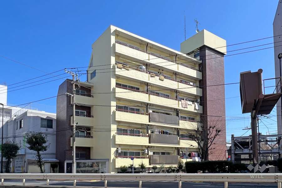 サンモア学芸大マンションの外観(南西から)