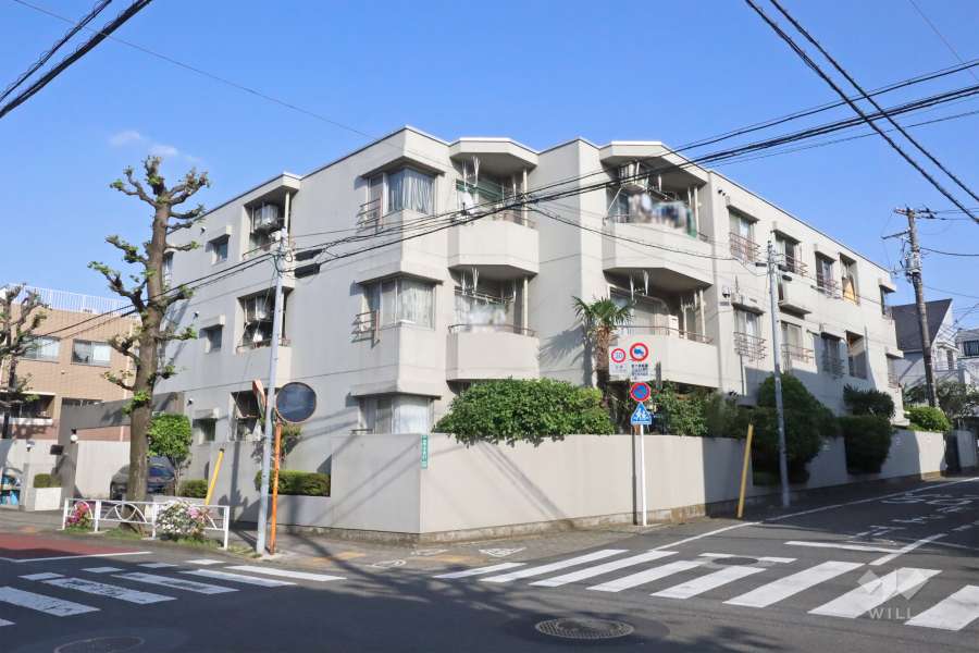 コープ野村祐天寺中町の外観(北西側から)