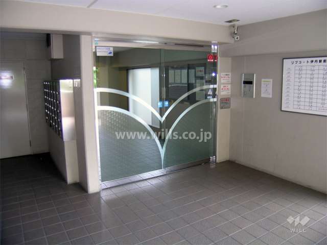 オートロック付きのエントランス