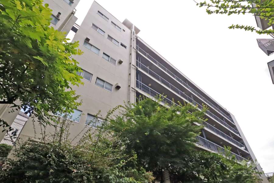 目黒第七コーポの外観(北東側から)