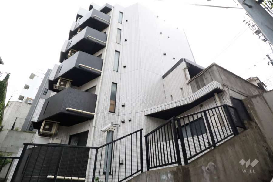 シンシアフォーディー目黒大橋の外観(北東側から)　