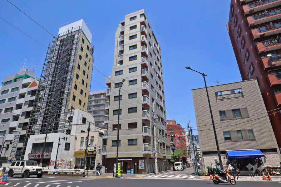 インペリアル青葉台フラットの外観(南側から)