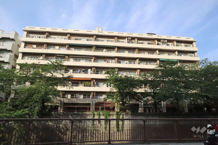 中目黒マンションの外観(南西側から)