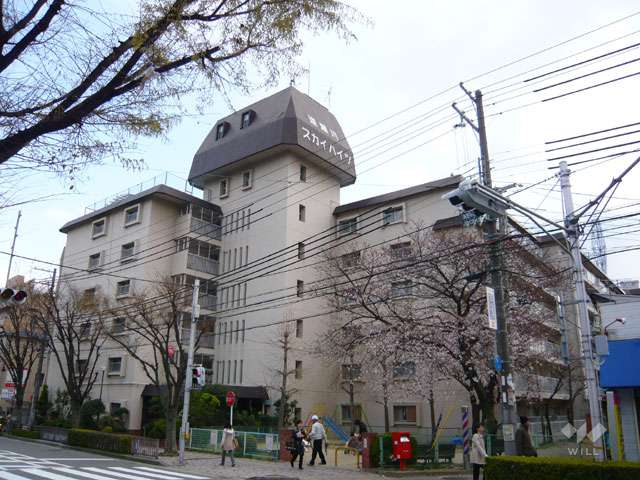 逆瀬川スカイハイツの外観（北西側から）