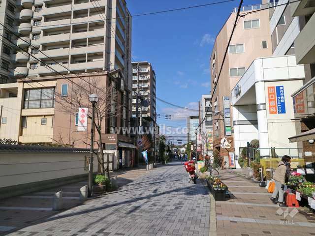 敷地の東側前面道路