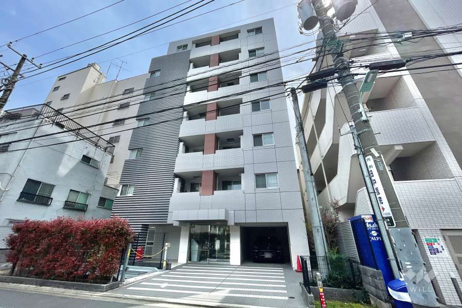 シティインデックス目黒の外観（北西側から）