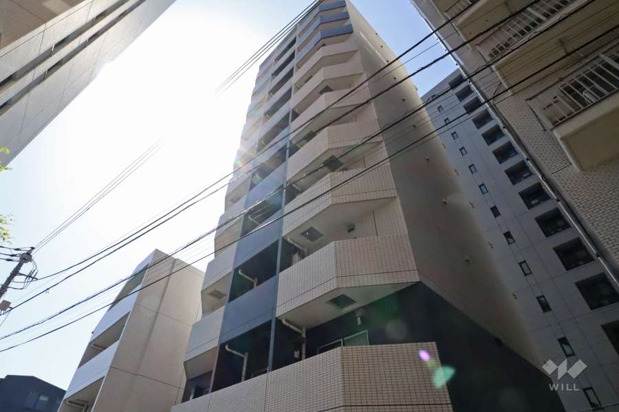 プレールドゥーク中目黒の外観（東側から）