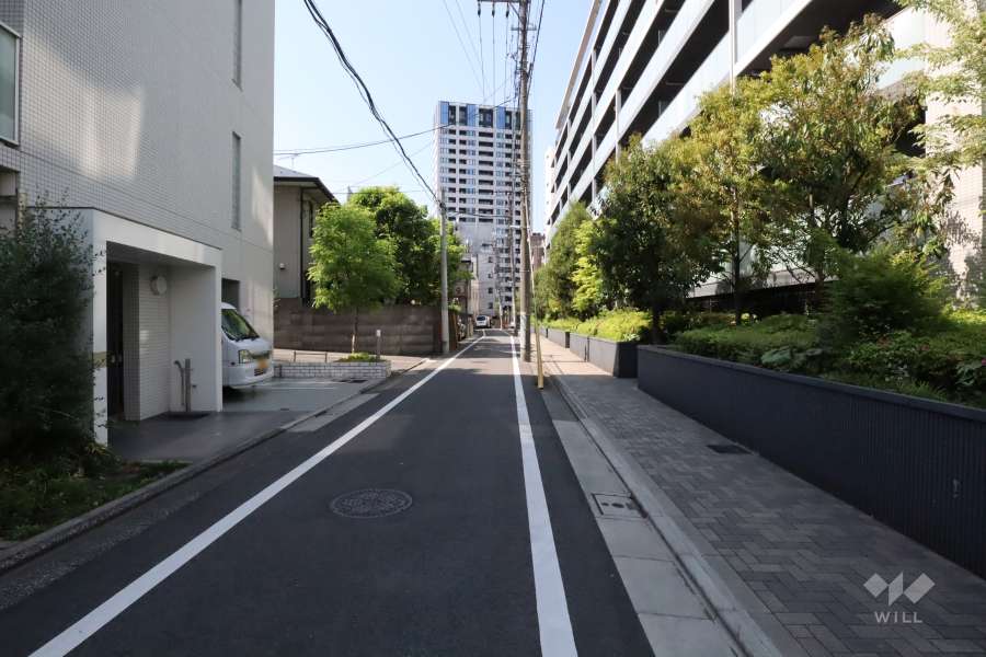 敷地南西側の前面道路