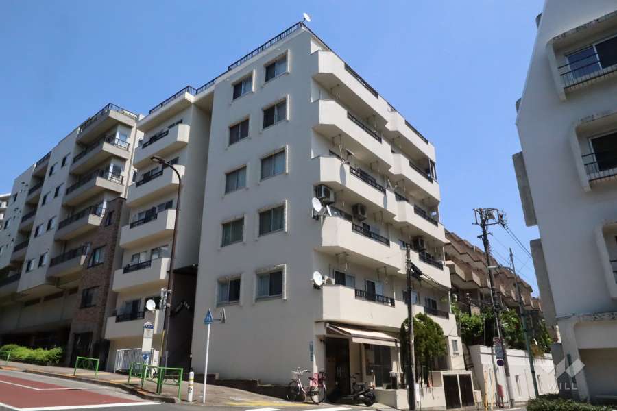 ヴィラ茶屋坂の外観(南西側から)