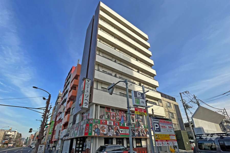 下目黒マンションの外観(北西側から)