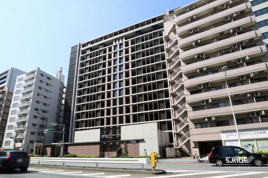 シティハウス中目黒レジデンスの外観(北側から)