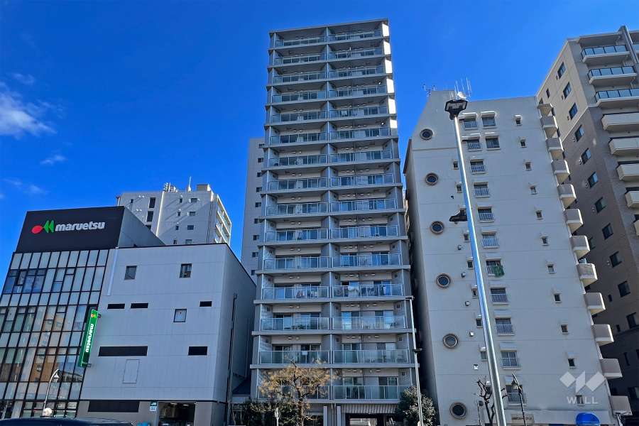  シティハウス目黒ザ・ツインSOUTH棟の外観(南西側から)