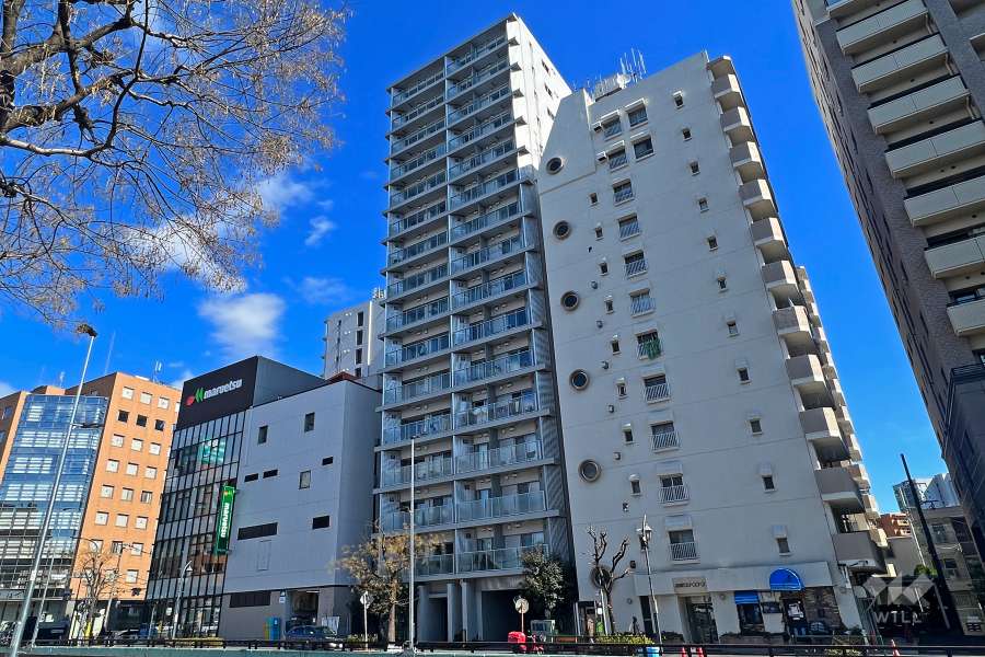 シティハウス目黒ザ・ツインSOUTH棟の外観(南側から)