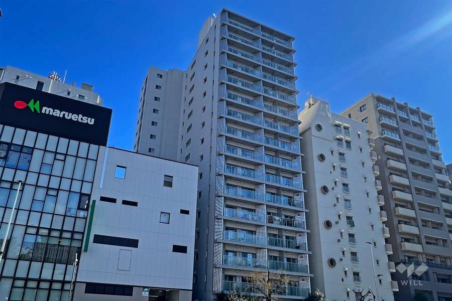 シティハウス目黒ザ・ツインSOUTH棟の外観(西側から)