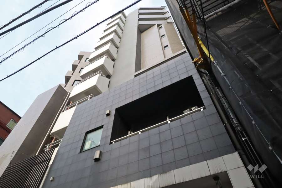 アジールコフレ中目黒の外観(南西側から)