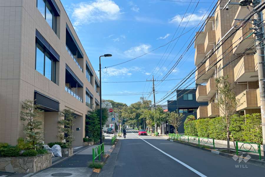 敷地北側の前面道路　　