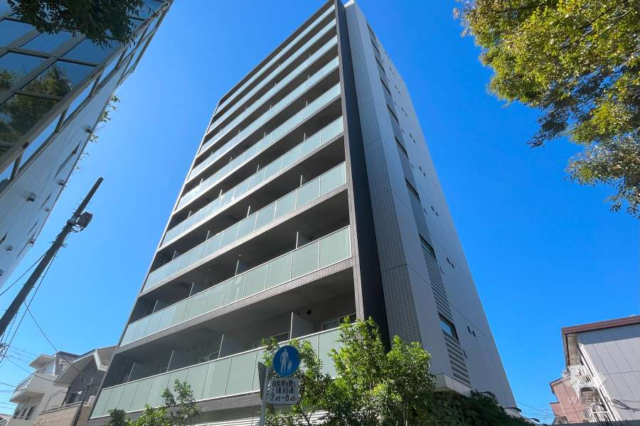 ジェノヴィア目黒南グリーンヴェールの外観（北東側から）