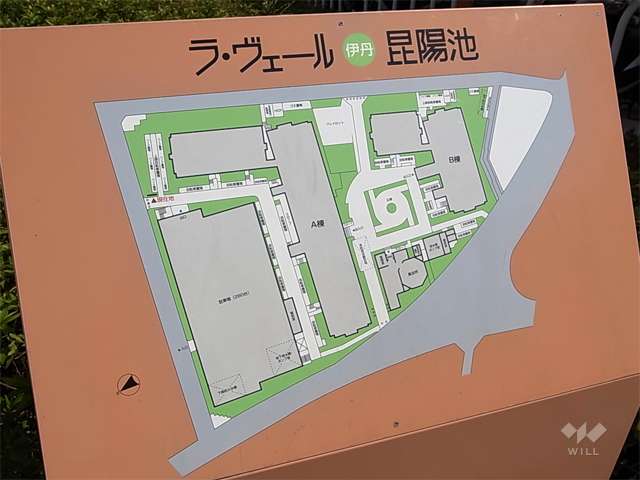 ラ・ヴェール伊丹昆陽池の敷地配置図