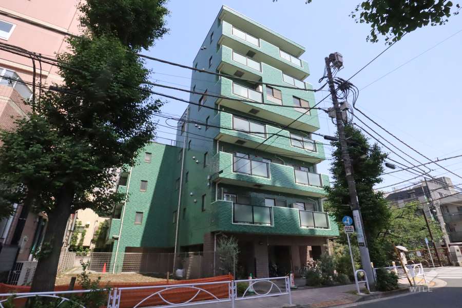 ステラレジデンス中目黒の外観(南側から)