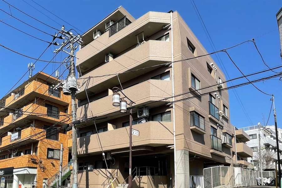 マイキャッスル弦巻の外観（南東側から）