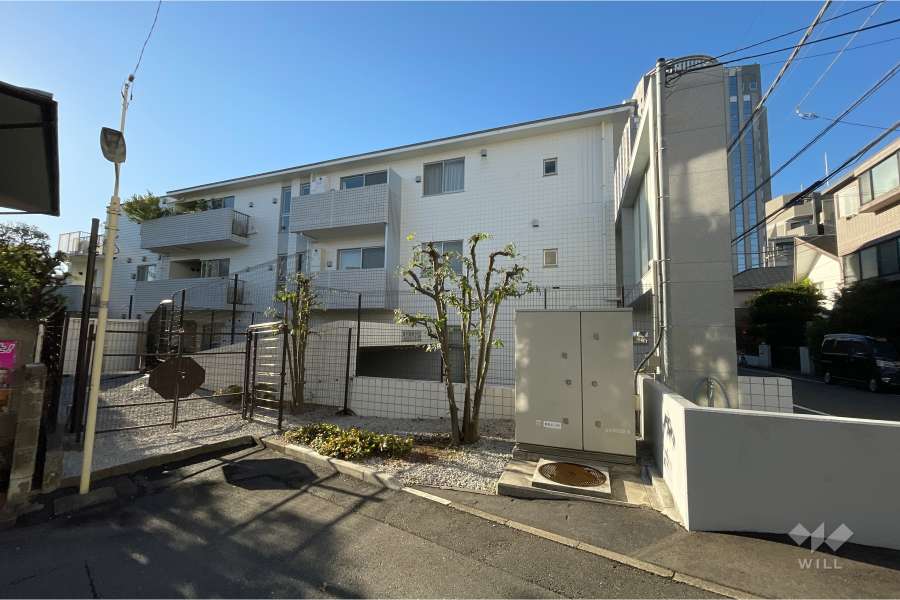 アッシュダール広尾の外観（北西側から）
