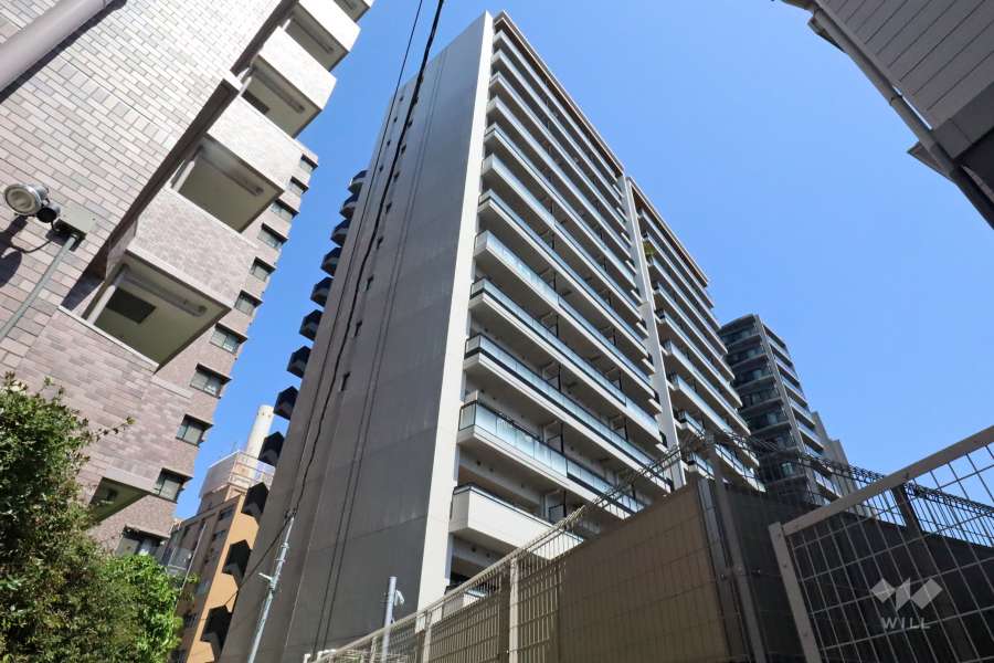 プラウド中目黒の外観（北西側から）