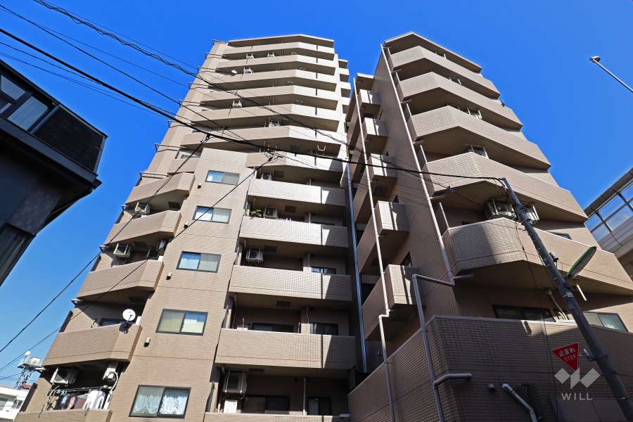 マイキャッスル池尻大橋の外観(南西側から)