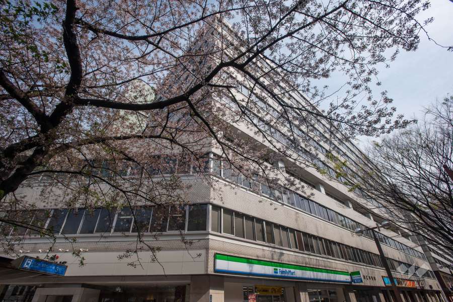 花車ビル北館の外観（北西側から）