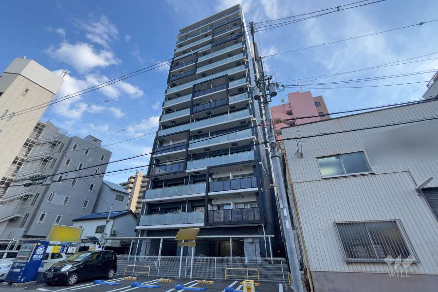 プレサンス新大阪ストリームの外観(北西側から)