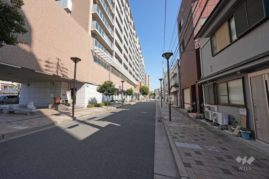 敷地の南側前面道路