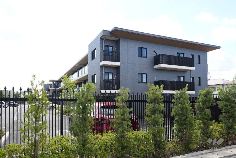 プレディア瑞穂岳見町の外観（北側から）