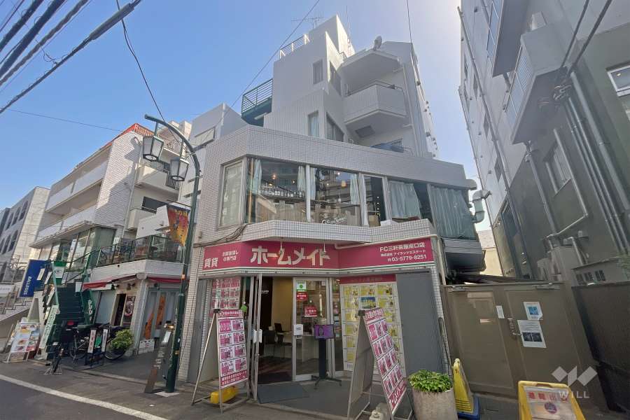 ニュービラ三軒茶屋の外観（北西側から）