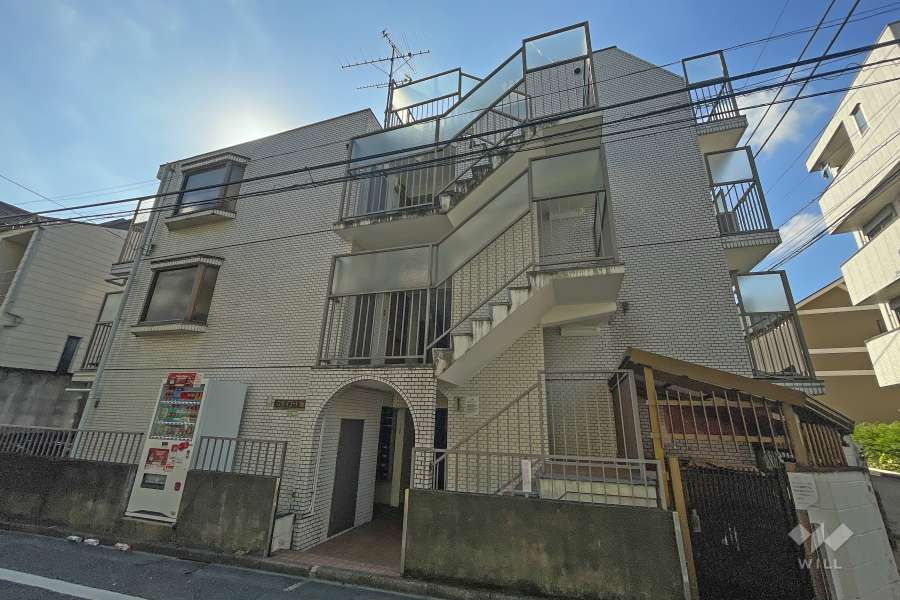 スカイコート池尻の外観（北側から）