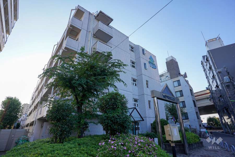 トップ明大前第3の外観（南東側から）