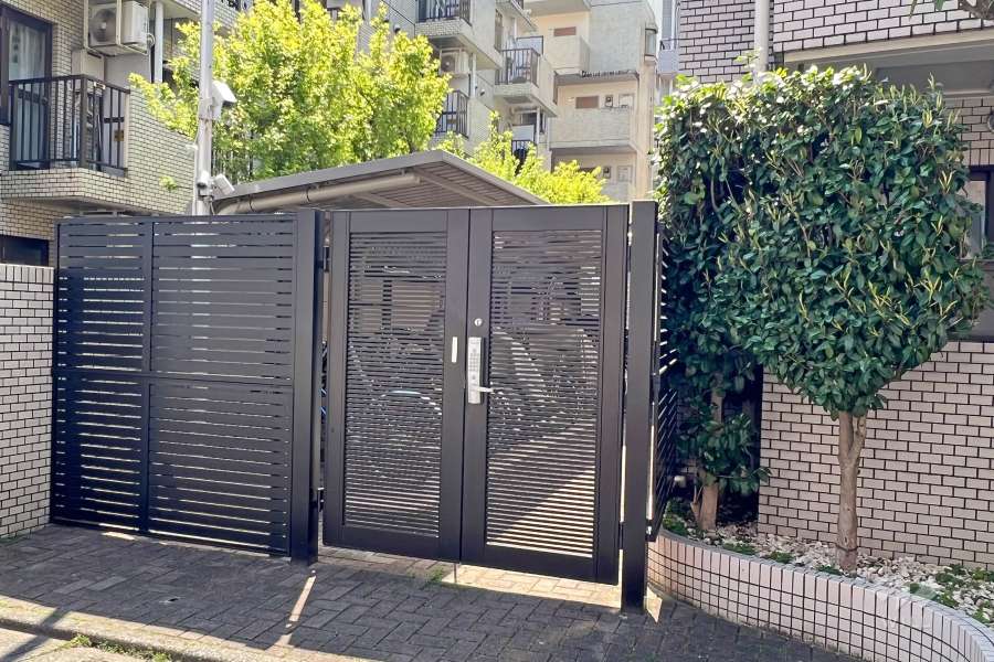 駐輪場の出入り口