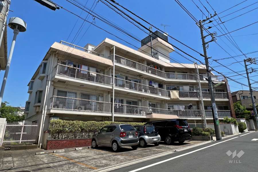 桜丘フラワーマンションの外観（南西側から）