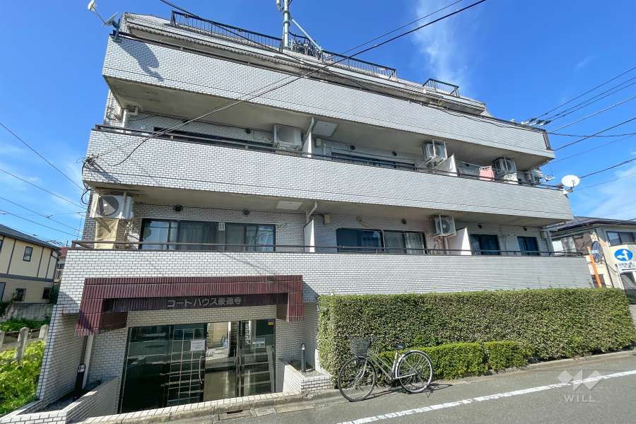 コートハウス豪徳寺の外観（南西側から）