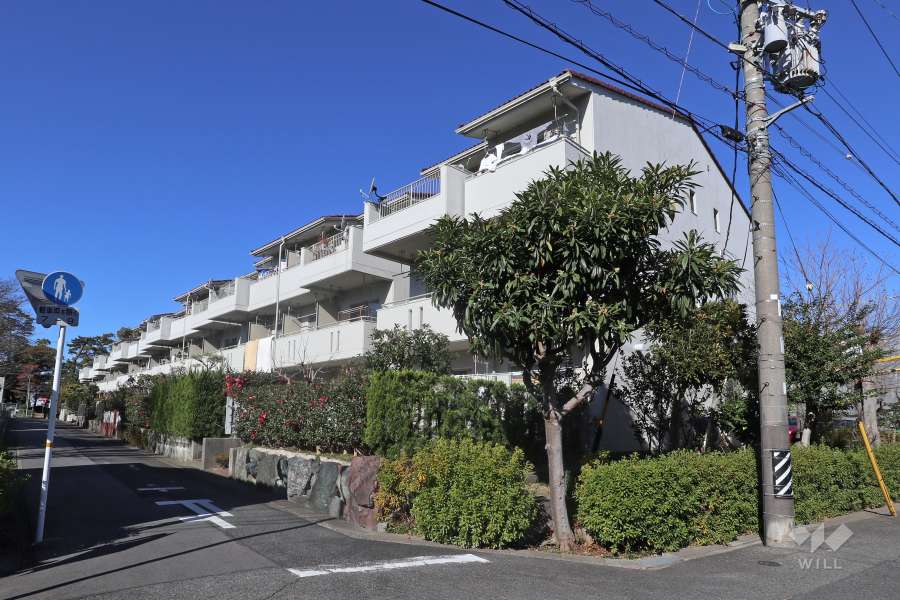 タウン左京山の外観(南東側から)