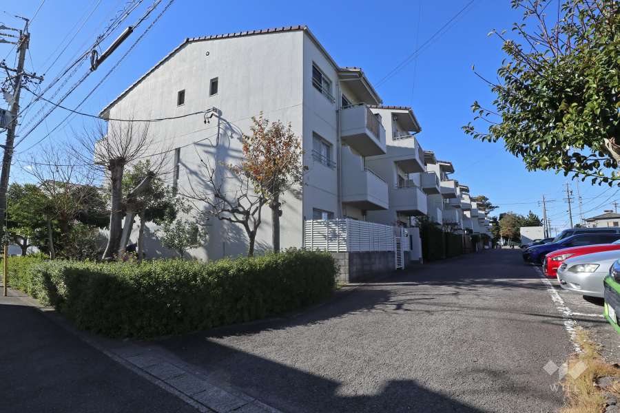 タウン左京山の外観(北東側から)