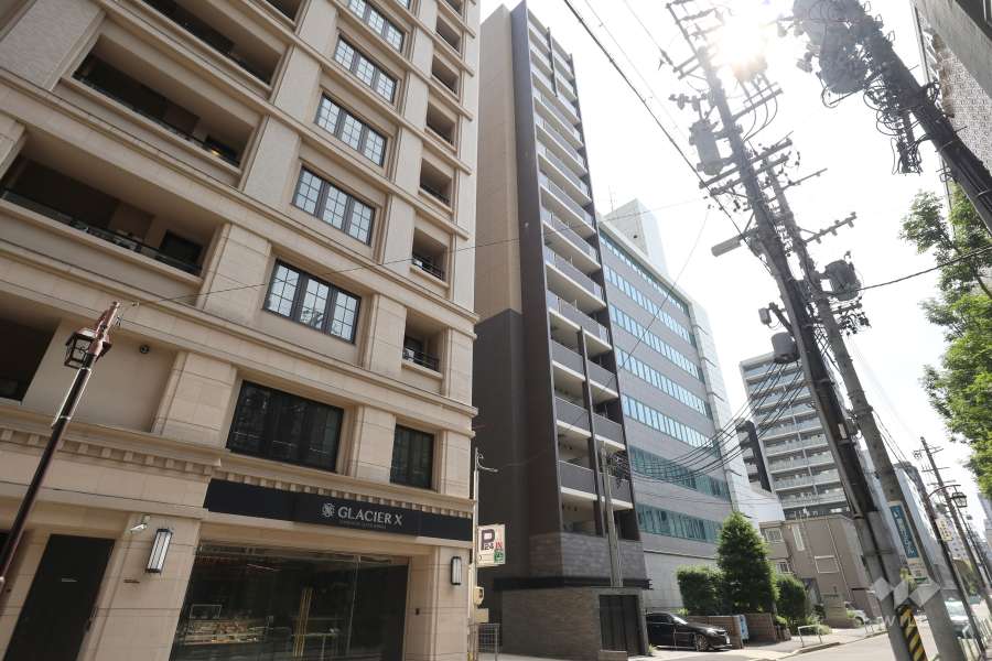 プレサンスロジェ丸の内PRIME　CASAの外観（北東側から）