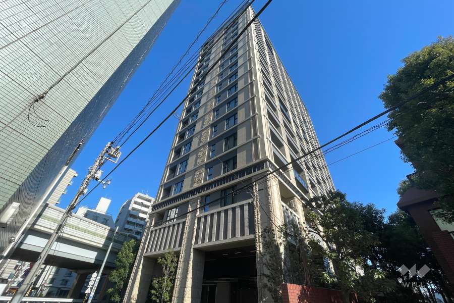 グランドヒルズ南青山の外観（南西側から）