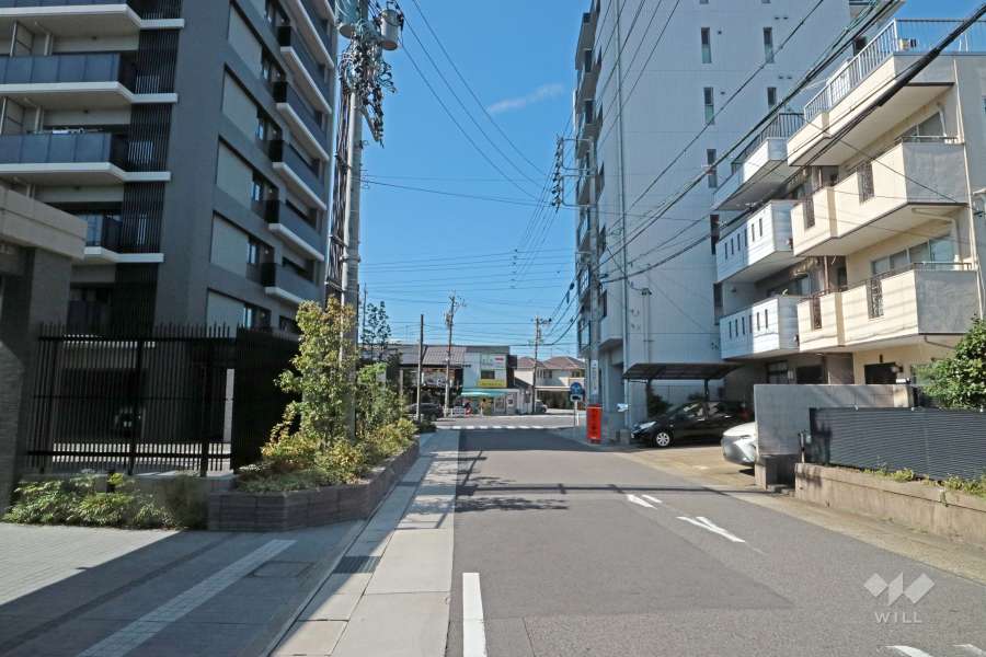 敷地北側の前面道路(東側から)