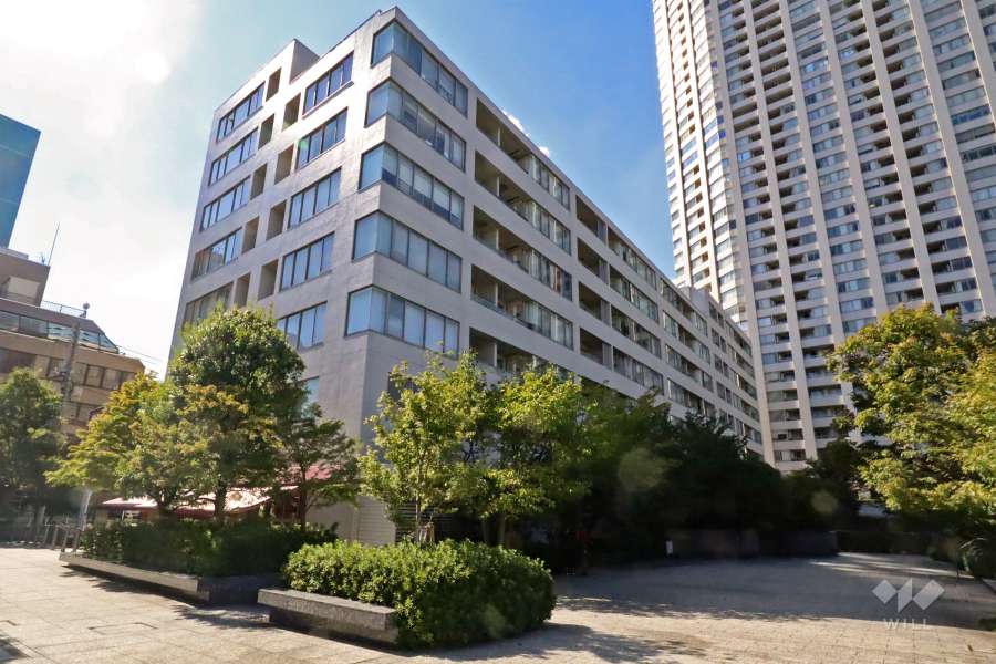 高輪ザレジデンスの外観(北東側から)