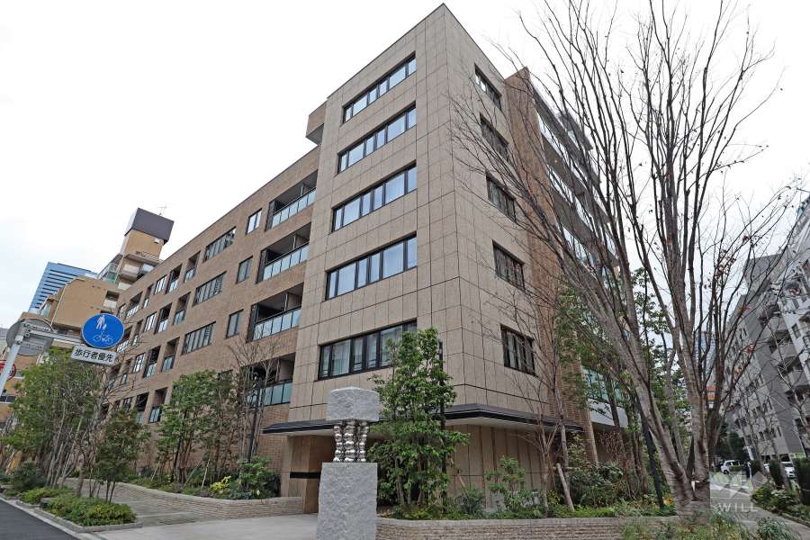 ザ・パークハウス三田ガーデンの外観（タワー棟/北西側から）