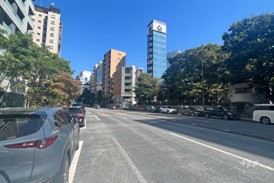 敷地南東側の前面道路