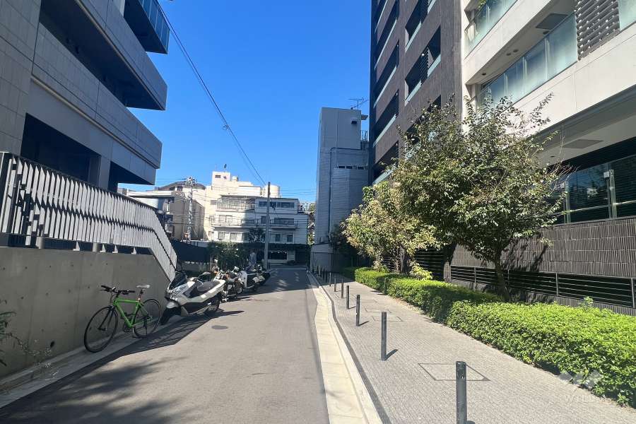 敷地南側の前面道路