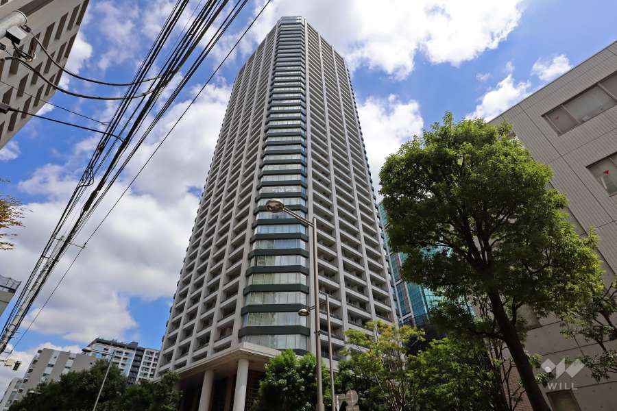 白金タワーの外観(南西側から)