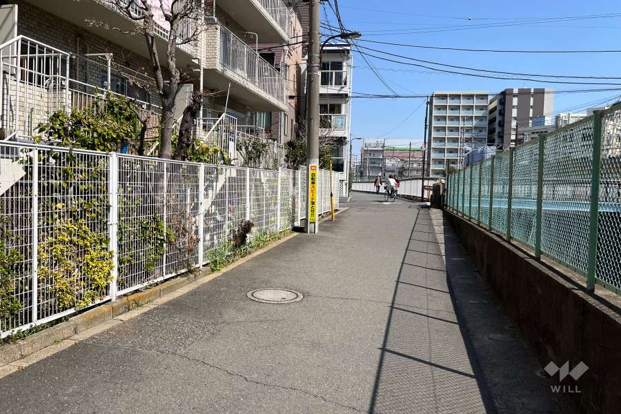 敷地南側の前面道路