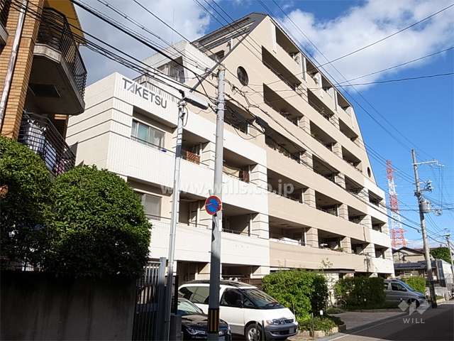 パレ武庫之荘ファインステイの外観（南西側から）